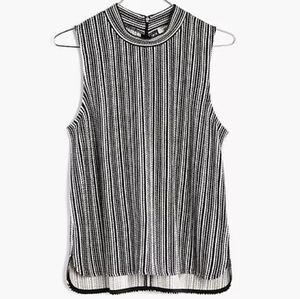 Madewell Striped Mockneck Tank Top
